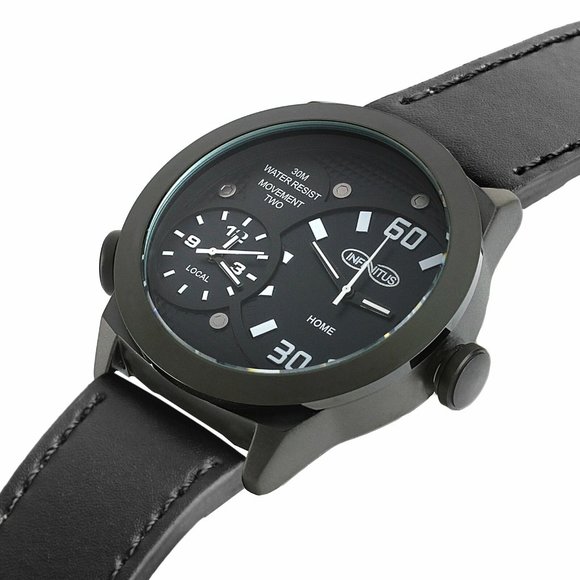Amazon.com: BERTUCCI® 40 mm Field Watch - DX3® Field  Infinitus Black Watch